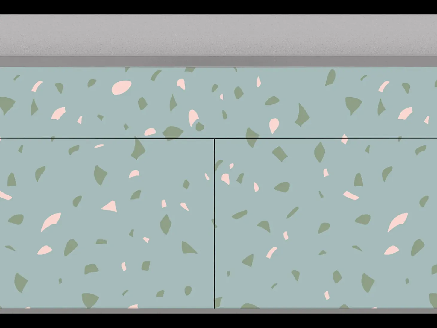 Aparador - 115x85x48 cm - BS4 - Blue Drops, Gris