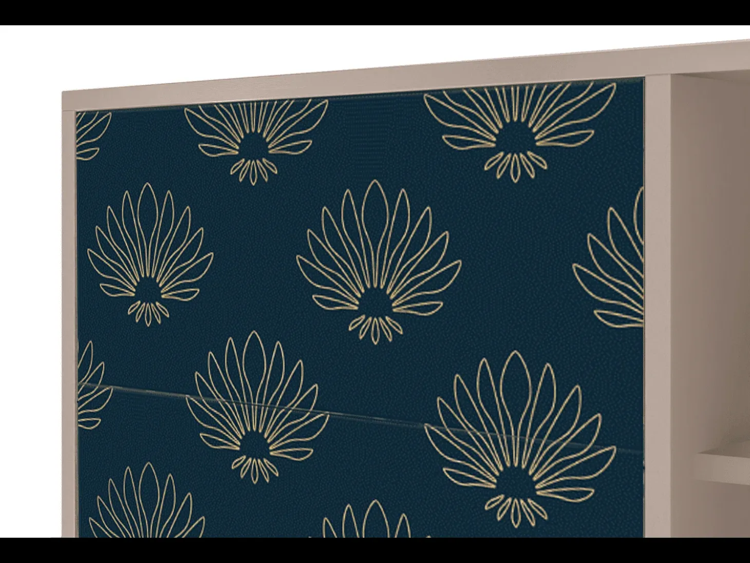 Aparador - 125x98x48 cm - BS2 - Blue Lotus, Latte