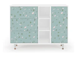Aparador - 125x98x48 cm - BS2 - Blue Drops, Blanco