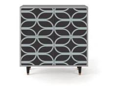 Aparador - 94x96x48 cm - BS3 - Braided Blue, Gris
