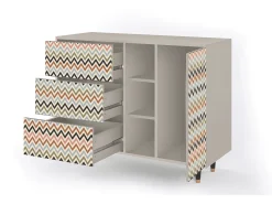 Aparador - 125x98x48 cm - BS2 - Bright Ripple, Arena