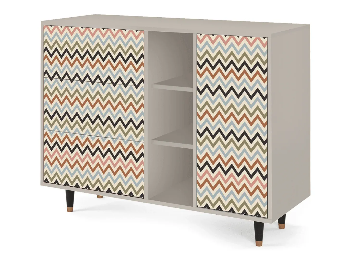 Aparador - 125x98x48 cm - BS2 - Bright Ripple, Arena