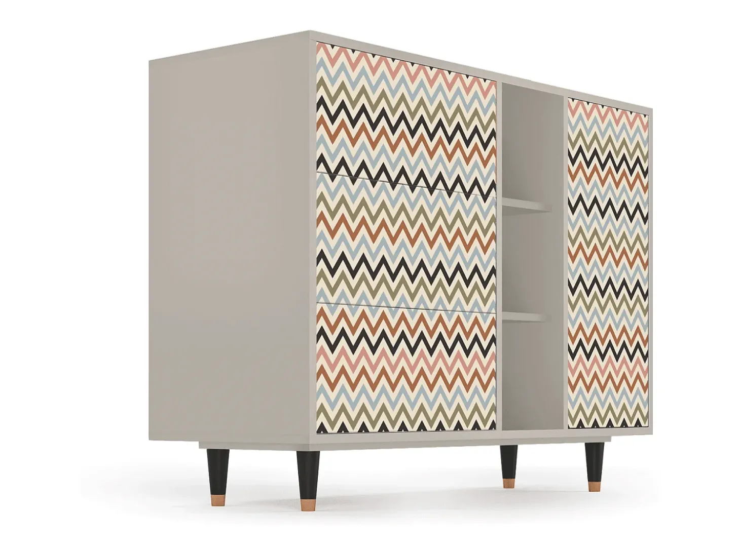 Aparador - 125x98x48 cm - BS2 - Bright Ripple, Arena