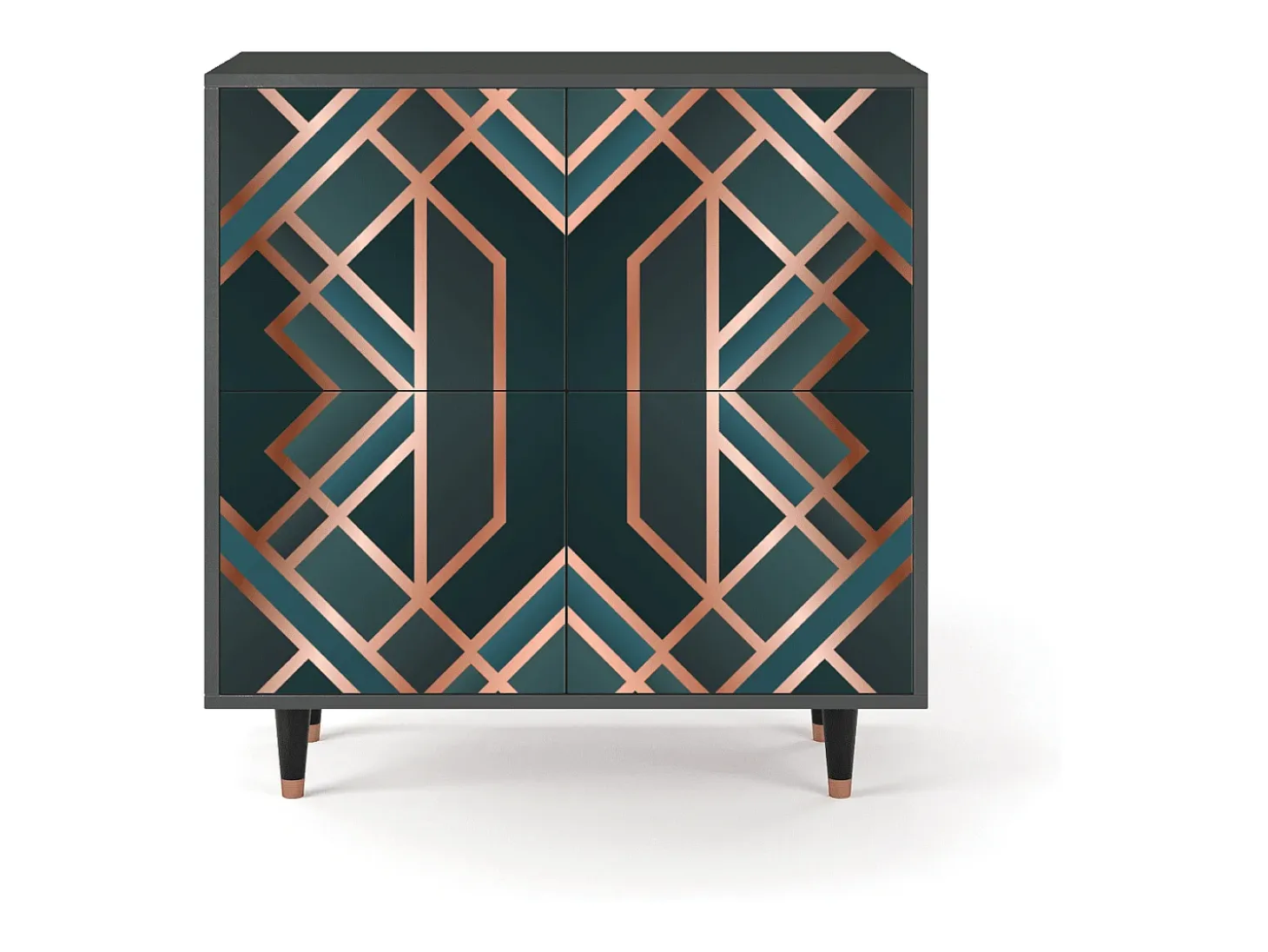 Aparador - 94x96x48 cm - BS3 - Bronze Crossroad, Antracita