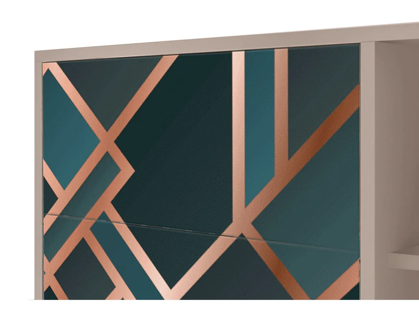 Aparador - 125x98x48 cm - BS2 - Bronze Crossroad, Latte