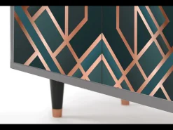 Aparador - 94x96x48 cm - BS3 - Bronze Crossroad, Gris