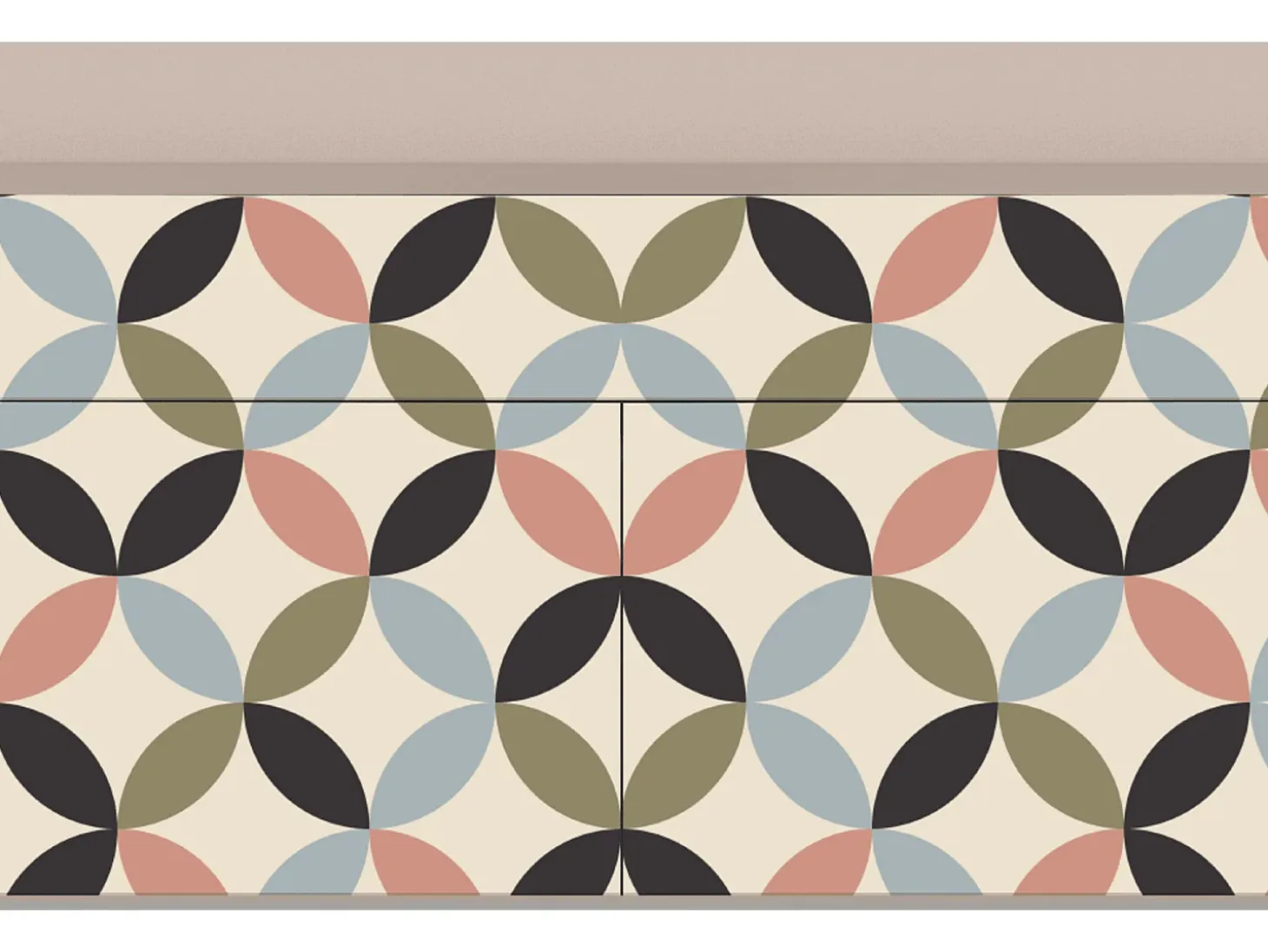 Aparador - 115x85x48 cm - BS4 - Butterfly Effect, Latte