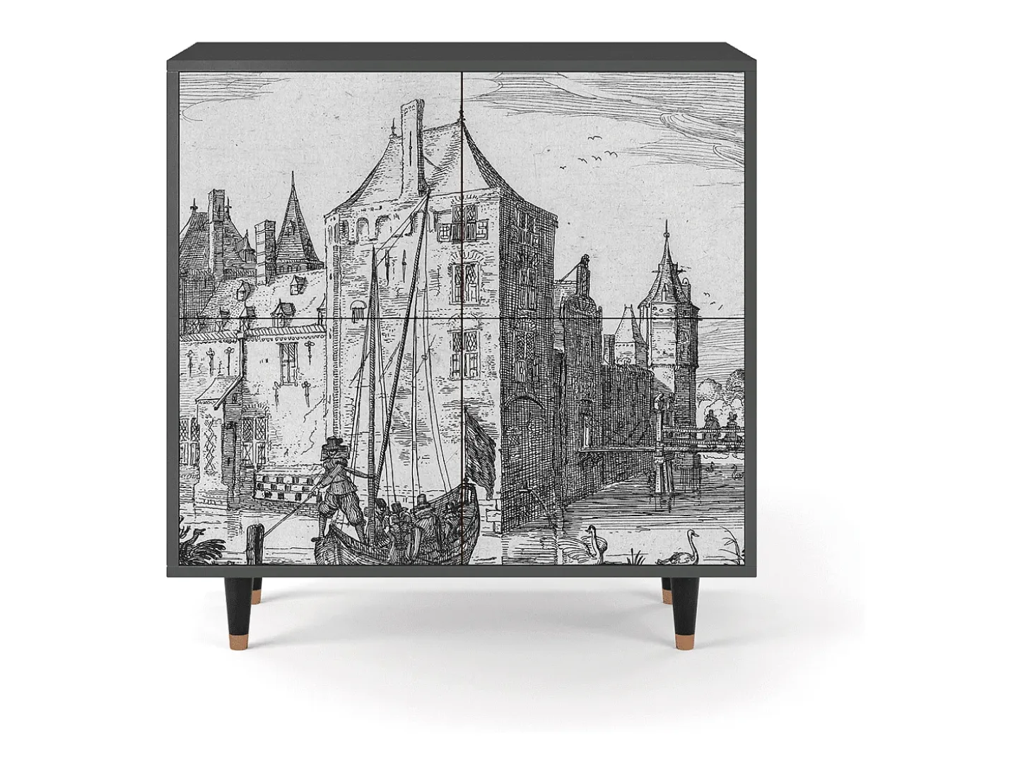 Aparador - 94x96x48 cm - BS3 - Castle by Breugel, Antracita