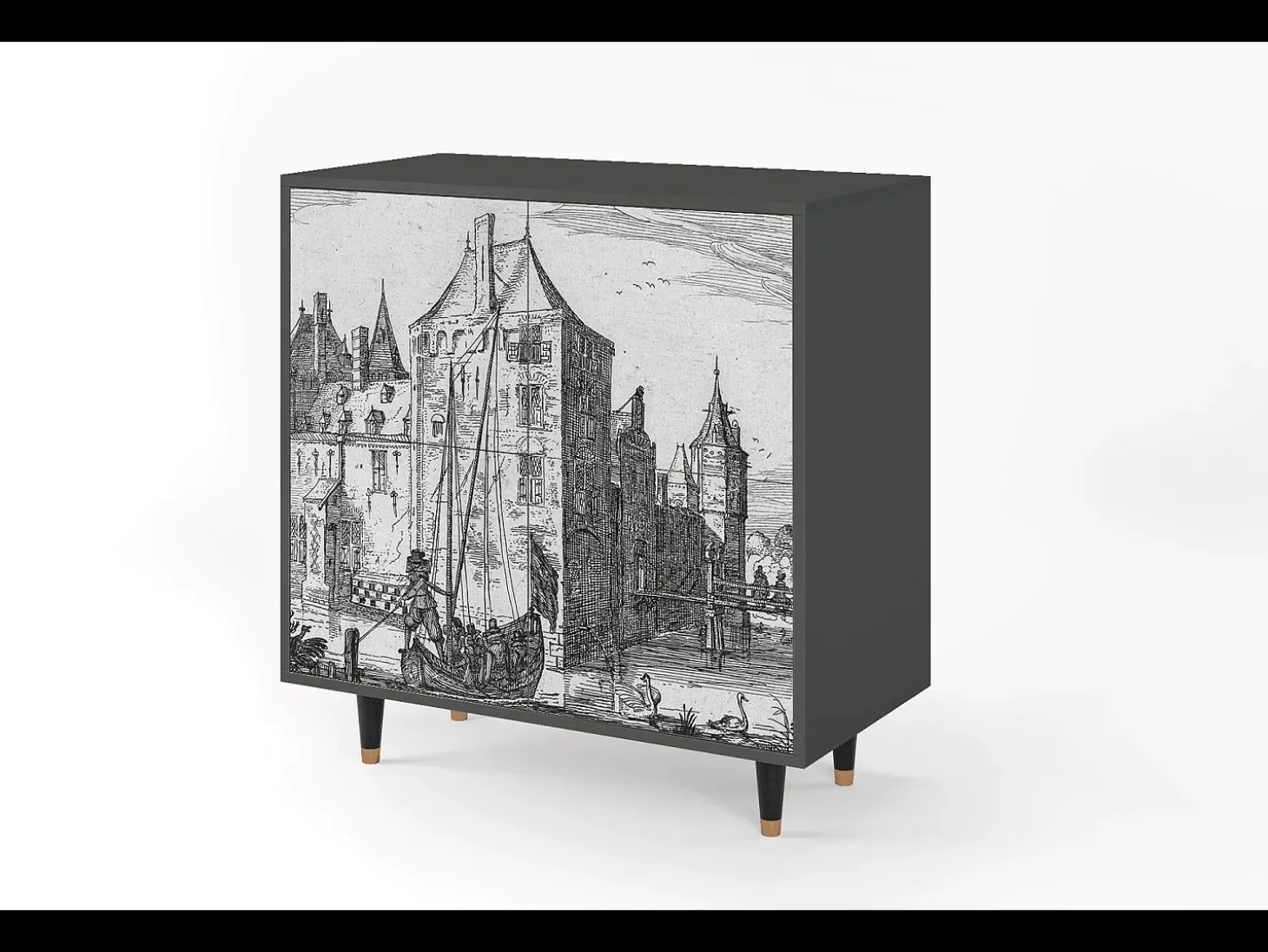 Aparador - 94x96x48 cm - BS3 - Castle by Breugel, Antracita