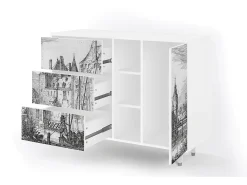 Aparador - 125x98x48 cm - BS2 - Castle by Breugel, Blanco