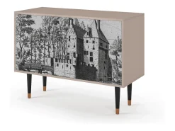 Aparador - 115x85x48 cm - BS4 - Castle with Bridge, Latte