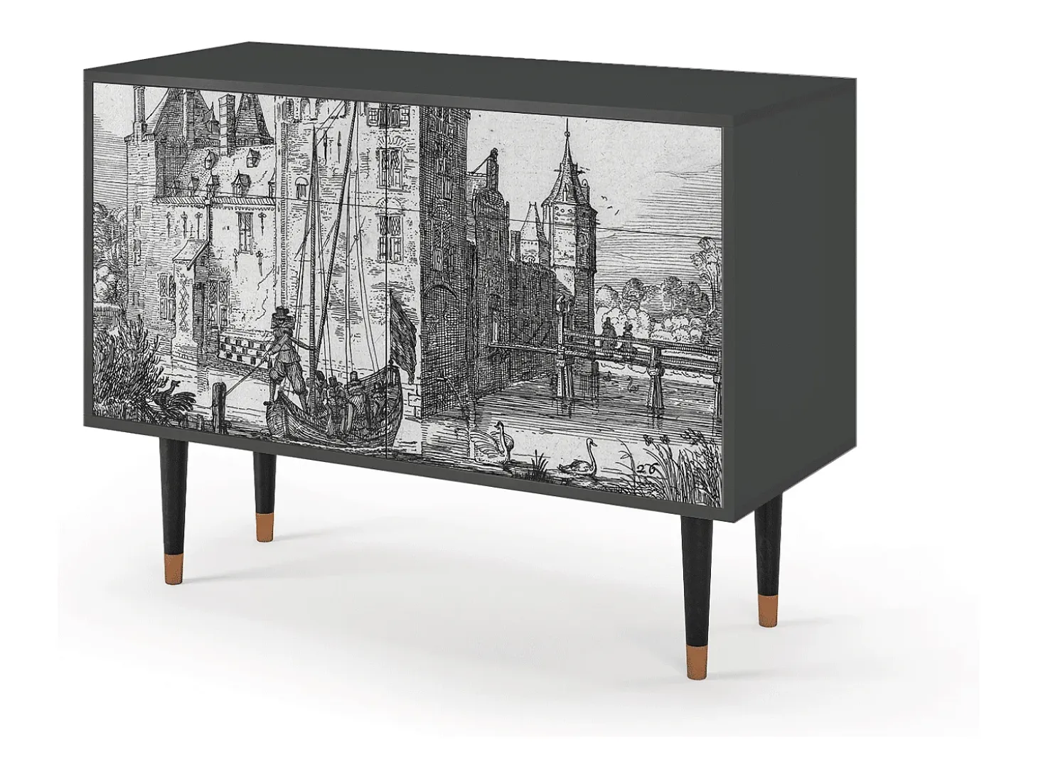 Aparador - 115x85x48 cm - BS4 - Castle by Breugel, Antracita