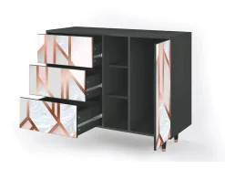 Aparador - 125x98x48 cm - BS2 - Champagne Story, Antracita
