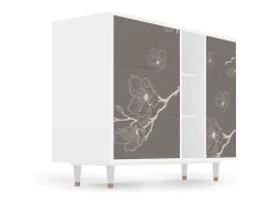 Aparador - 125x98x48 cm - BS2 - Cherry Blossom, Blanco