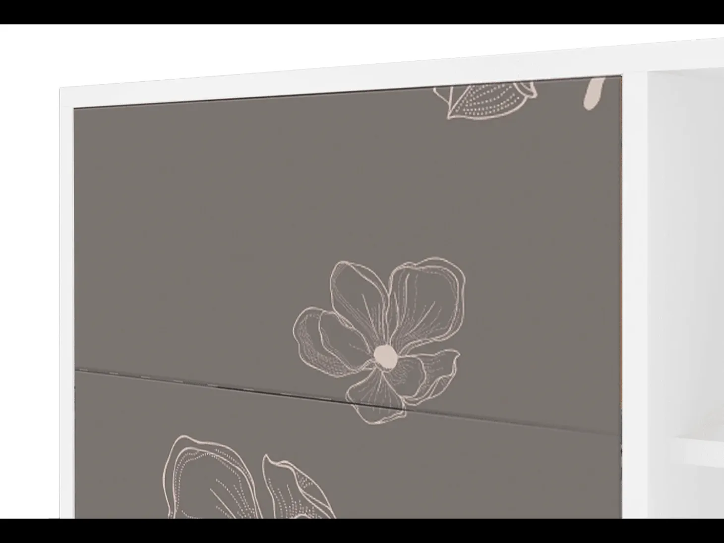 Aparador - 125x98x48 cm - BS2 - Cherry Blossom, Blanco