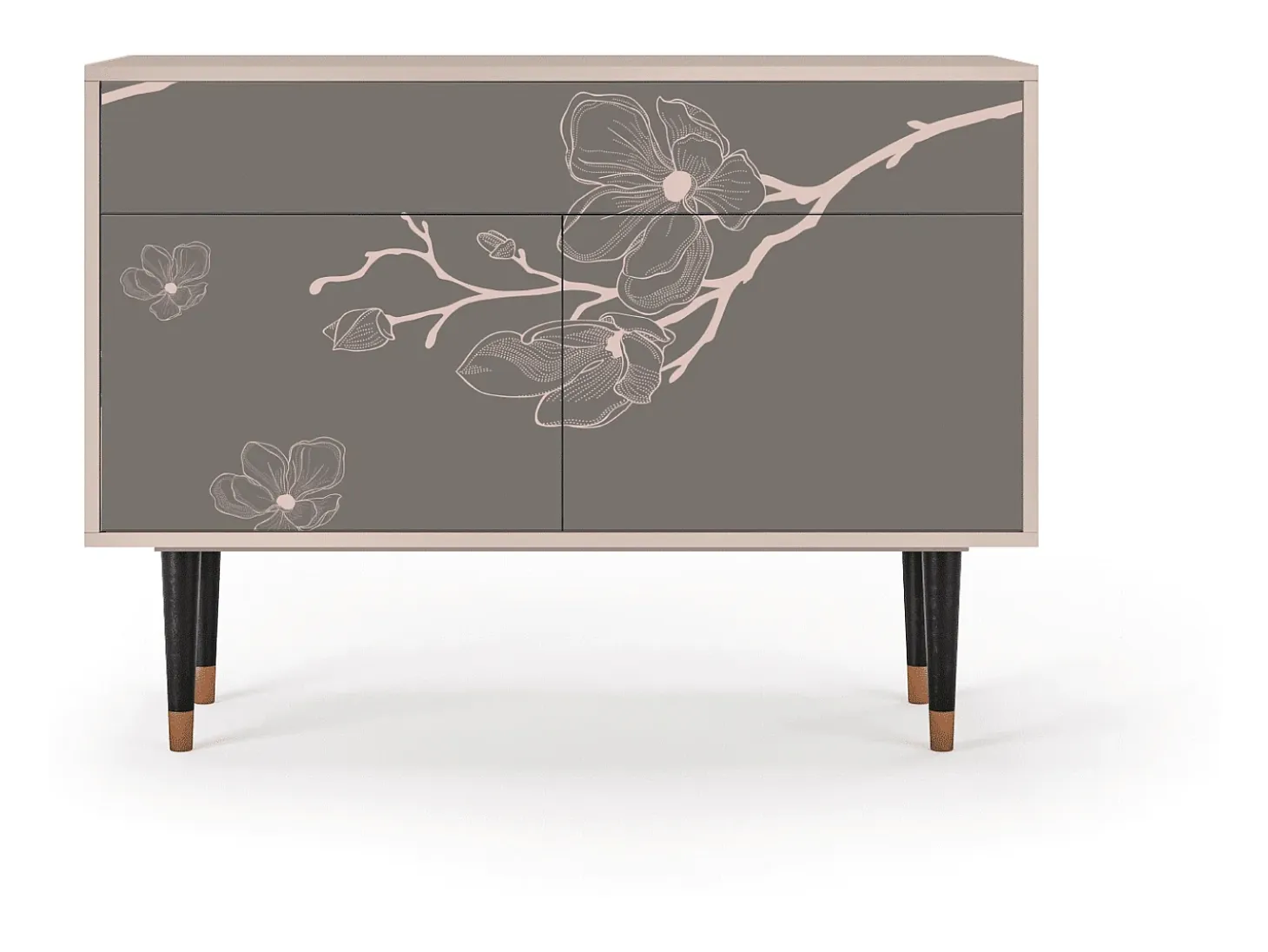 Aparador - 115x85x48 cm - BS4 - Cherry Blossom, Latte