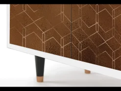 Aparador - 94x96x48 cm - BS3 - Chocolate Bar, Blanco