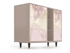 Aparador - 125x98x48 cm - BS2 - Cosmopolitan Diva, Latte