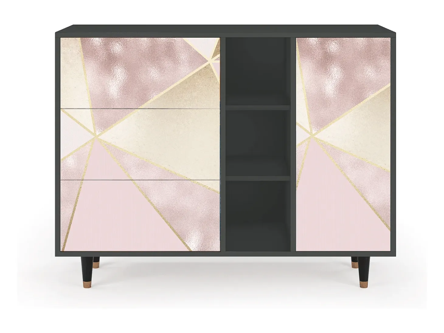 Aparador - 125x98x48 cm - BS2 - Cosmopolitan Diva, Antracita