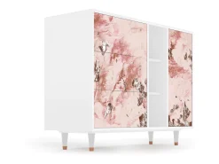 Aparador - 125x98x48 cm - BS2 - Cotton Candy, Blanco