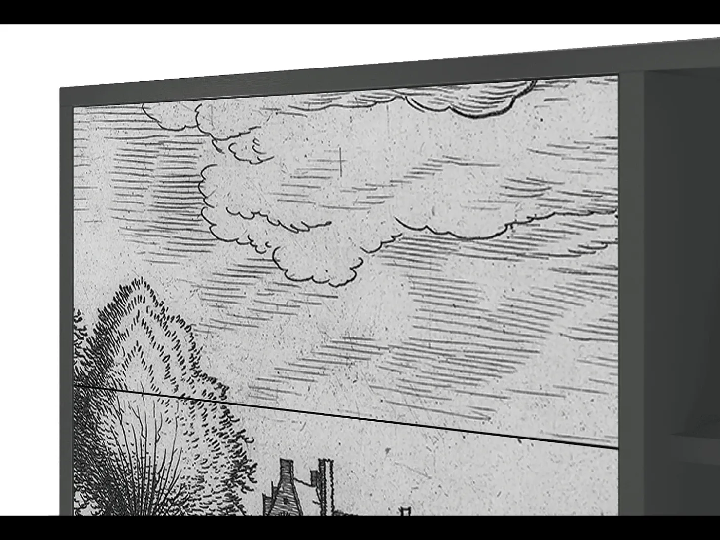 Aparador - 125x98x48 cm - BS2 - Country Village, Antracita