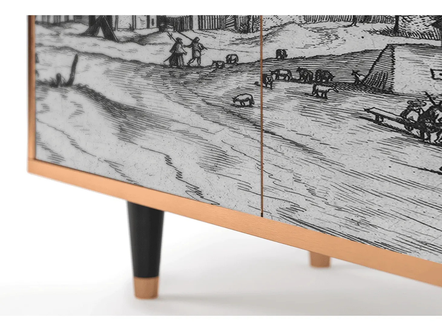 Aparador - 94x96x48 cm - BS3 - Country Village, Nogal