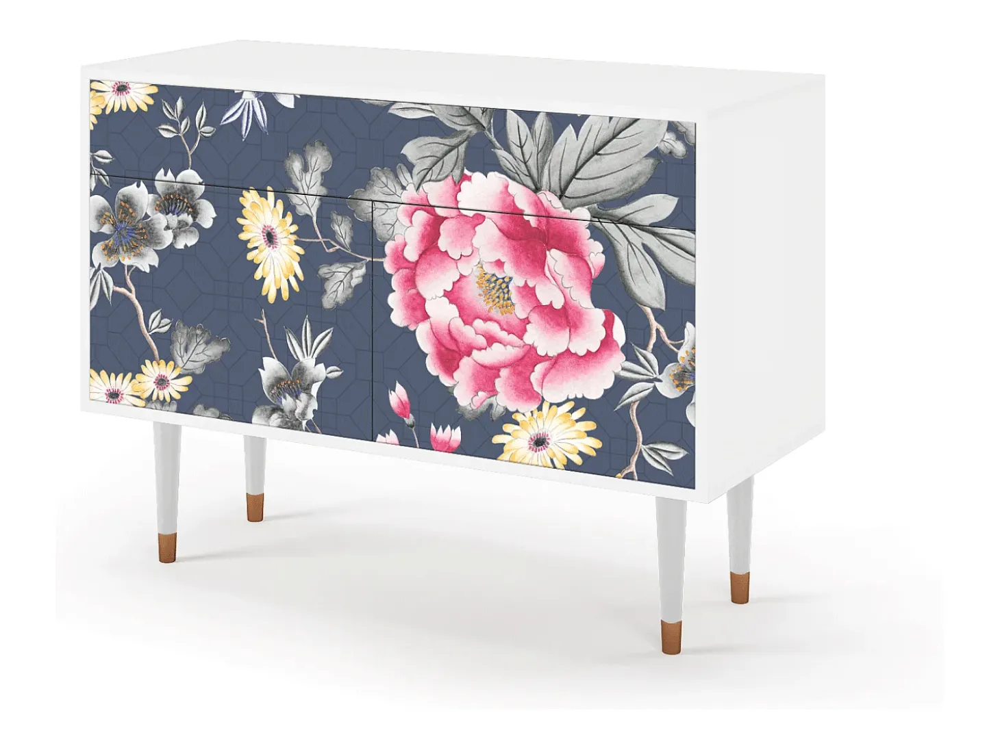 Aparador - 115x85x48 cm - BS4 - Dark Flower Bed, Blanco