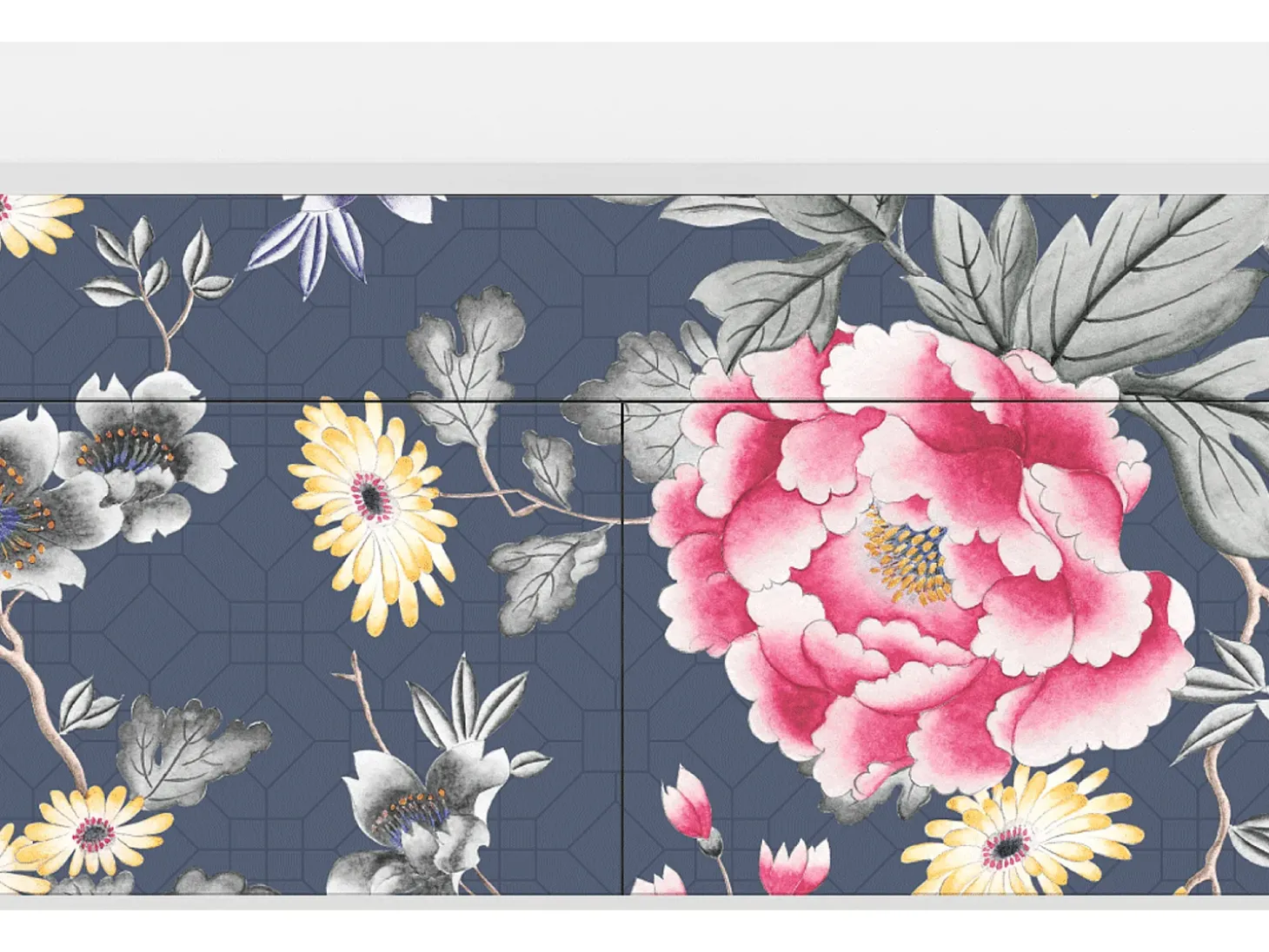 Aparador - 115x85x48 cm - BS4 - Dark Flower Bed, Blanco