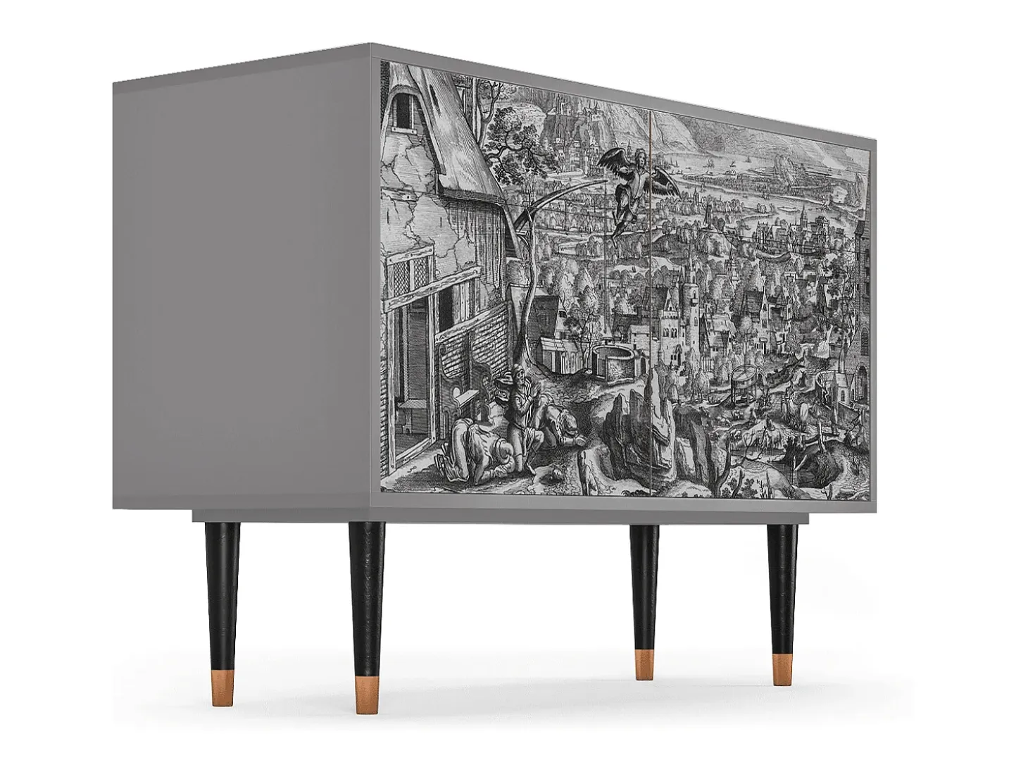 Aparador - 115x85x48 cm - BS4 - Departure, Gris
