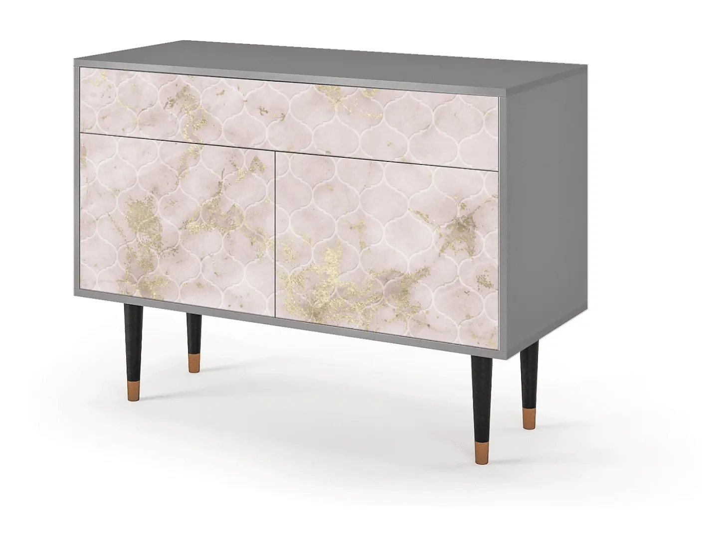 Aparador - 115x85x48 cm - BS4 - Dirty Roses, Gris