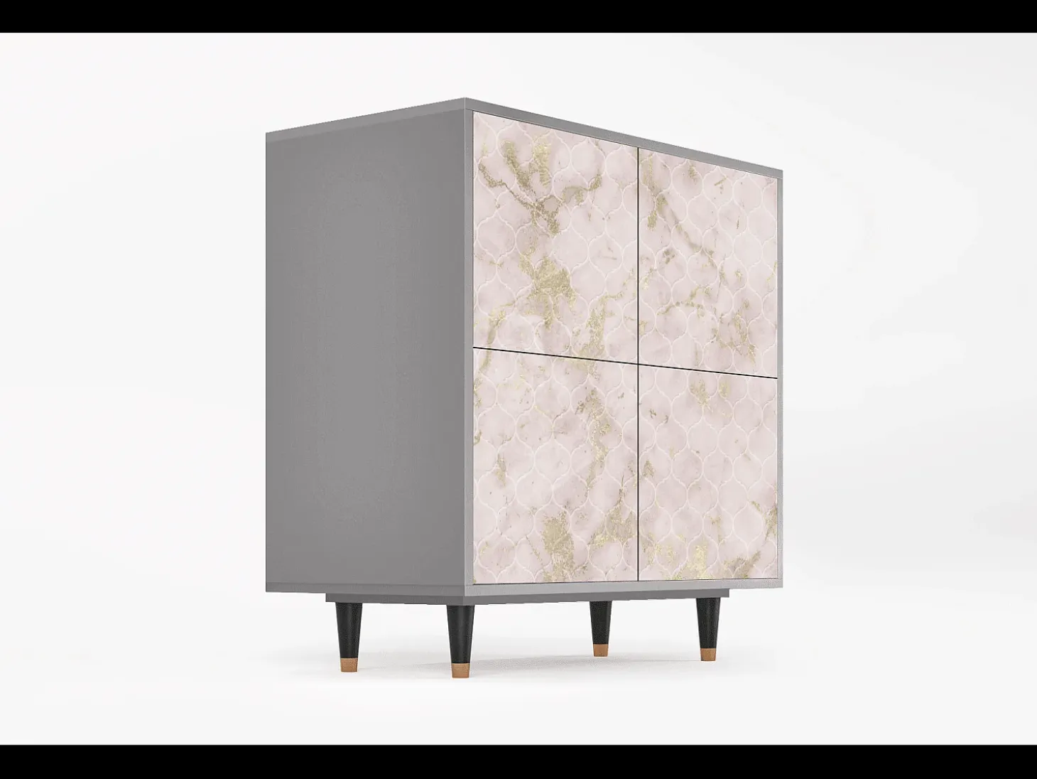 Aparador - 94x96x48 cm - BS3 - Dirty Roses, Gris