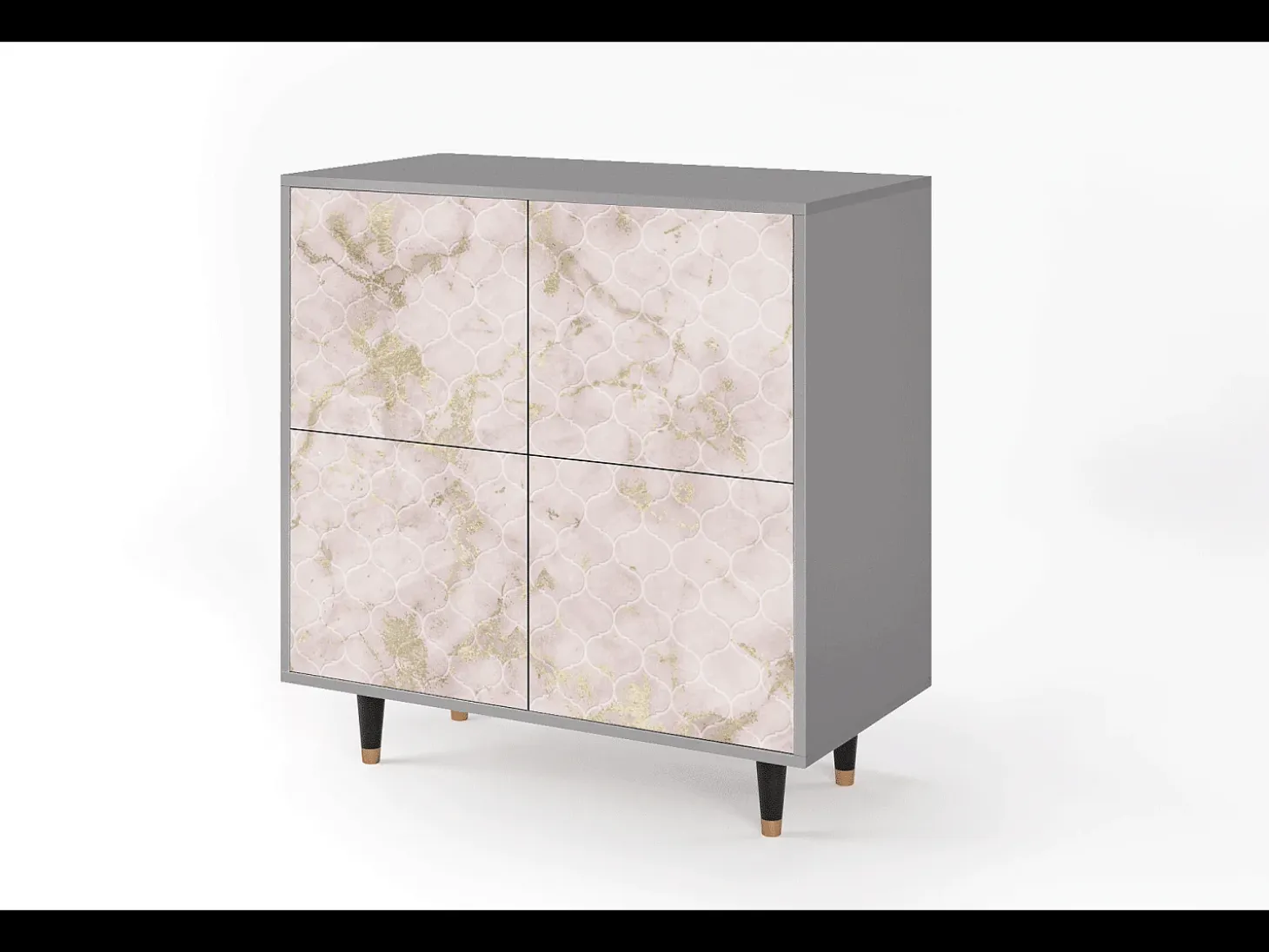 Aparador - 94x96x48 cm - BS3 - Dirty Roses, Gris