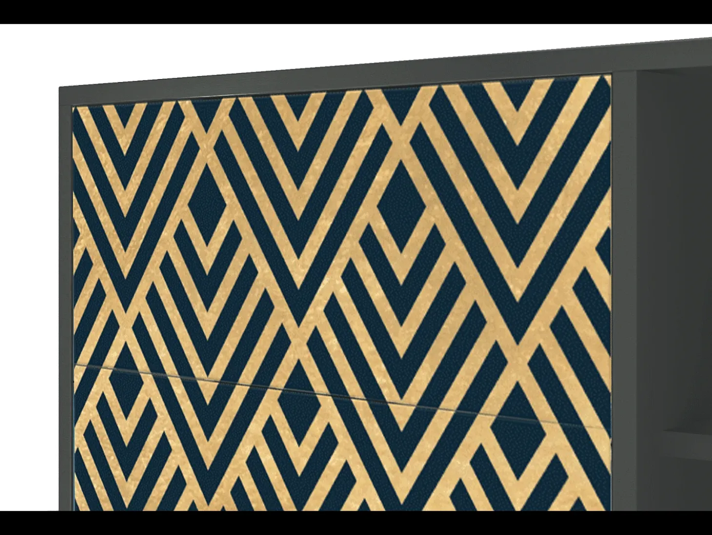 Aparador - 125x98x48 cm - BS2 - Egypt Triangles, Antracita