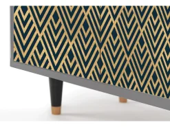 Aparador - 94x96x48 cm - BS3 - Egypt Triangles, Gris