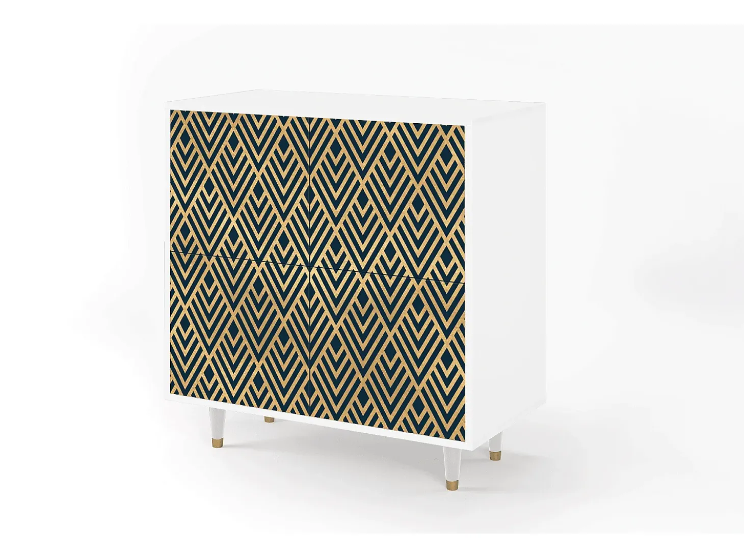 Aparador - 94x96x48 cm - BS3 - Egypt Triangles, Blanco