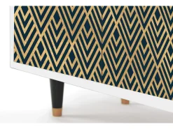 Aparador - 94x96x48 cm - BS3 - Egypt Triangles, Blanco