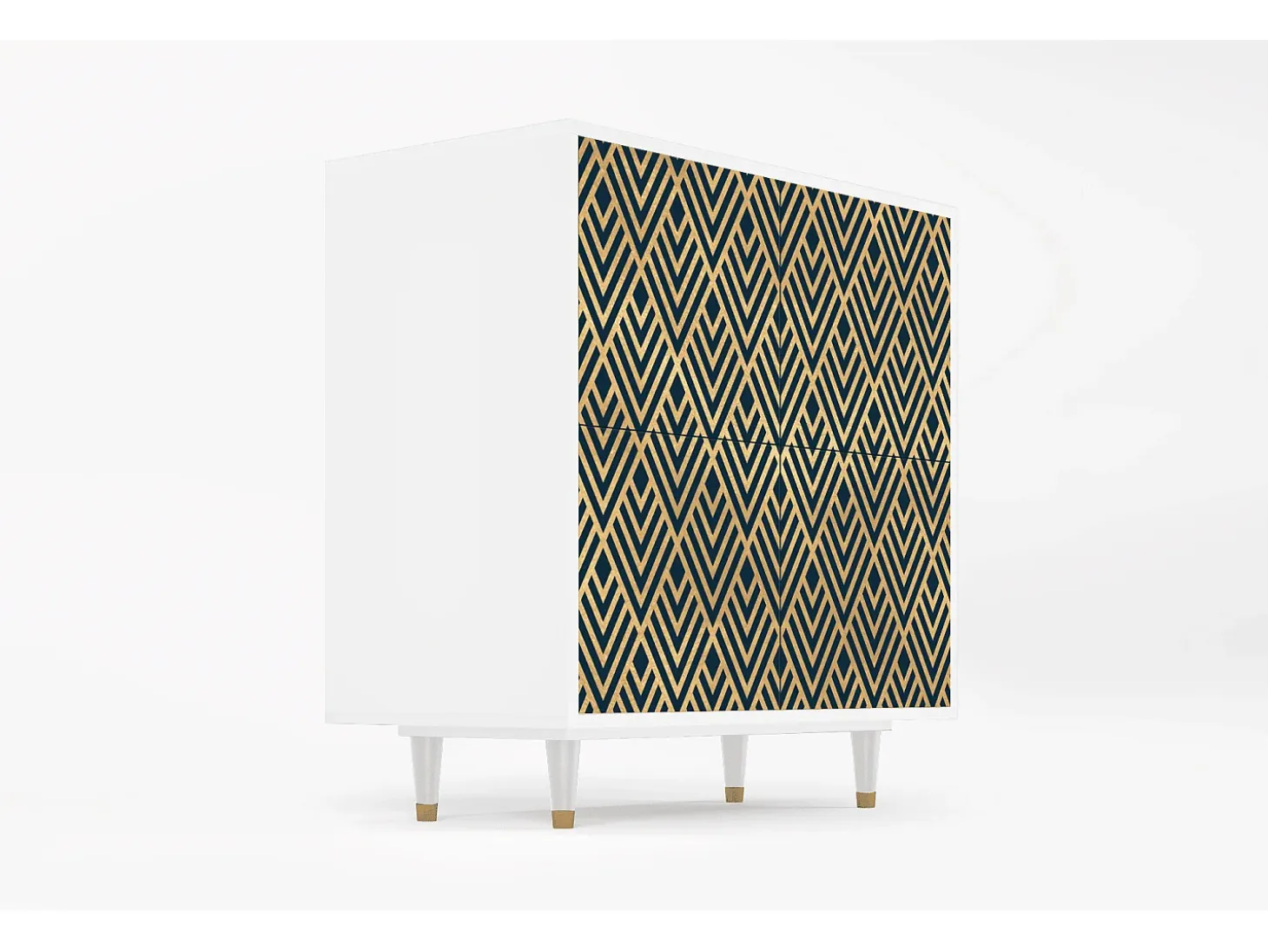 Aparador - 94x96x48 cm - BS3 - Egypt Triangles, Blanco