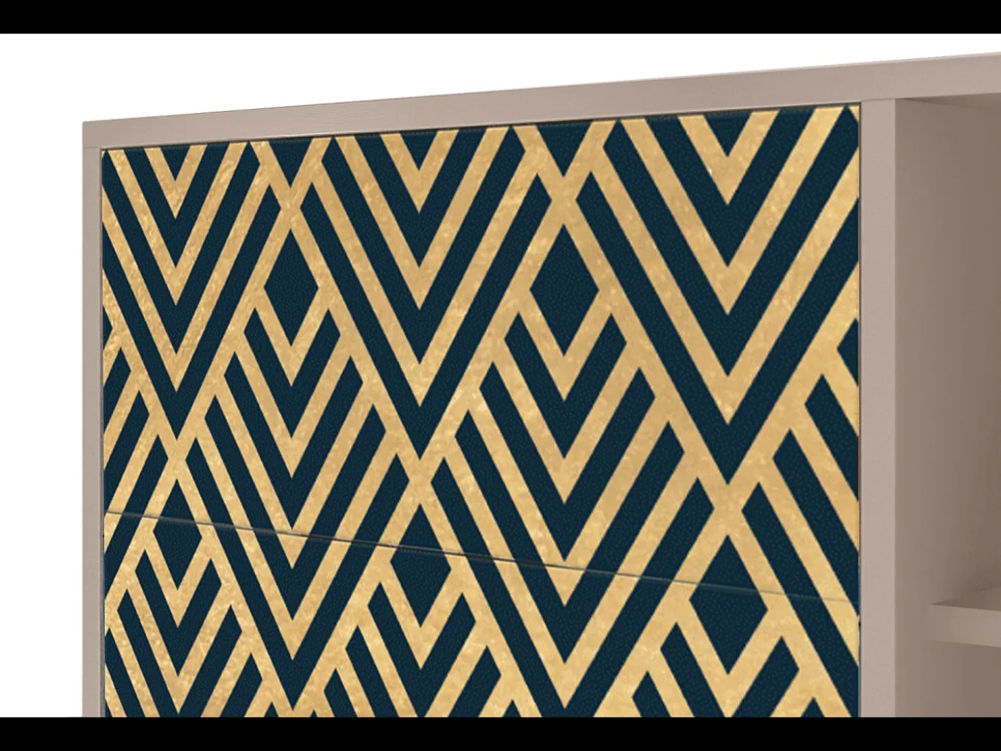 Aparador - 125x98x48 cm - BS2 - Egypt Triangles, Latte