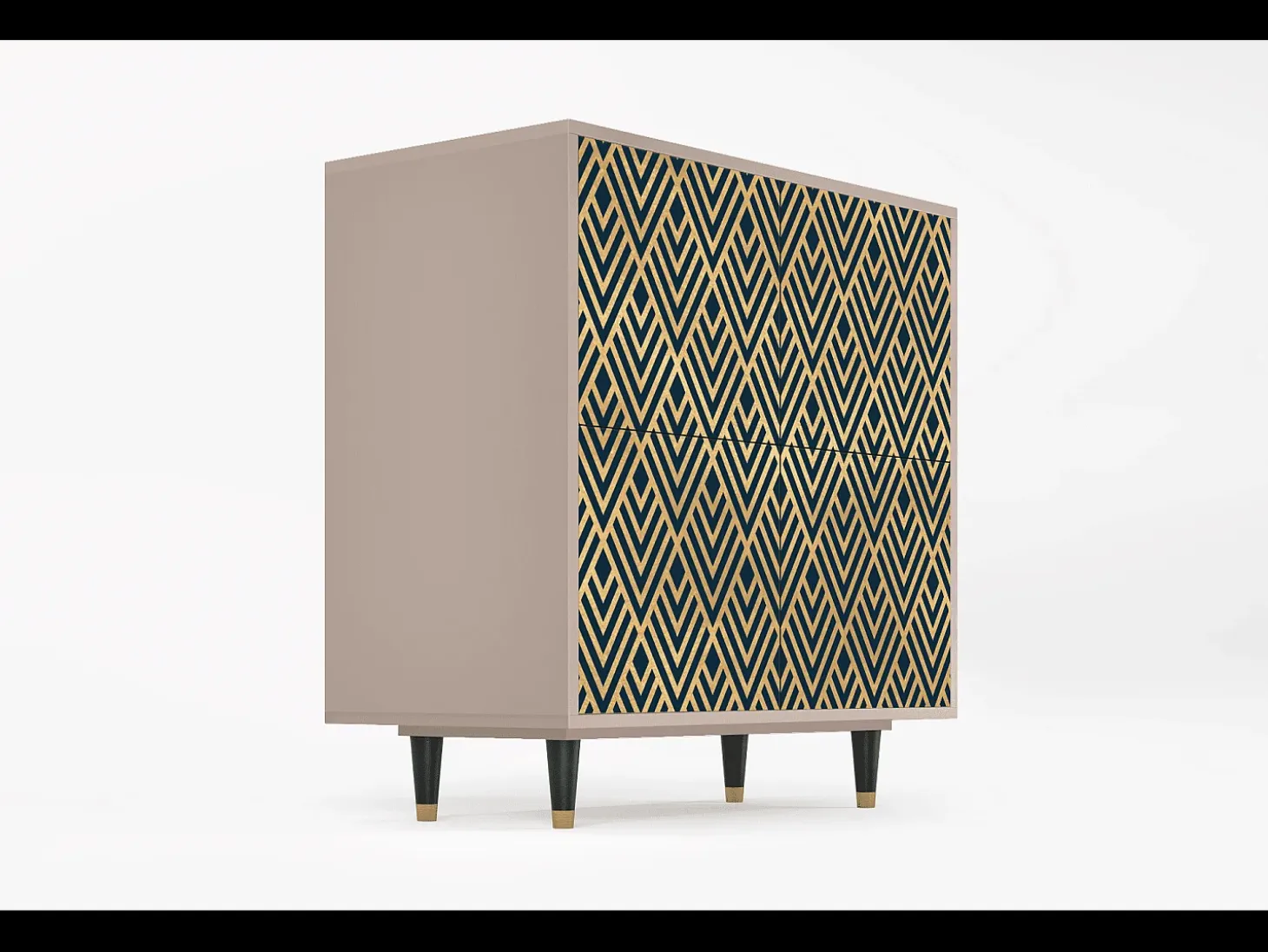 Aparador - 94x96x48 cm - BS3 - Egypt Triangles, Latte