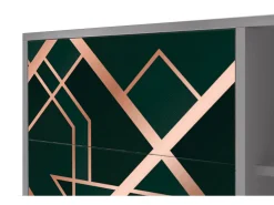 Aparador - 125x98x48 cm - BS2 - Emerald Gatsby, Gris