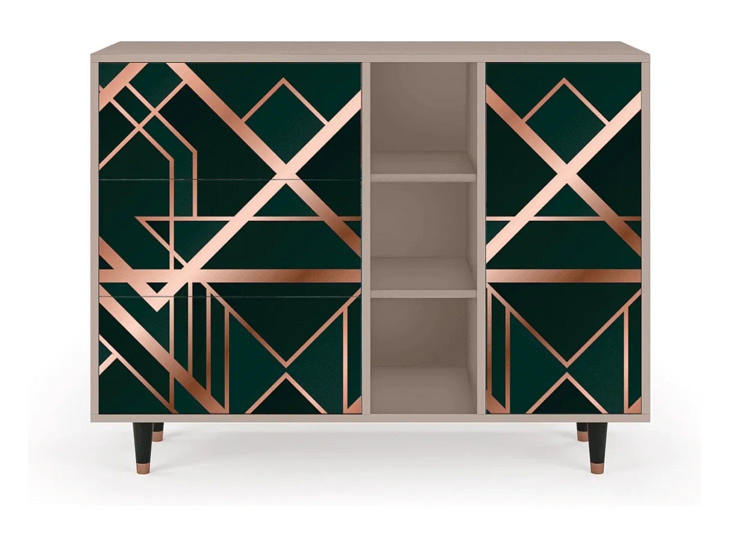 Aparador - 125x98x48 cm - BS2 - Emerald Gatsby, Latte
