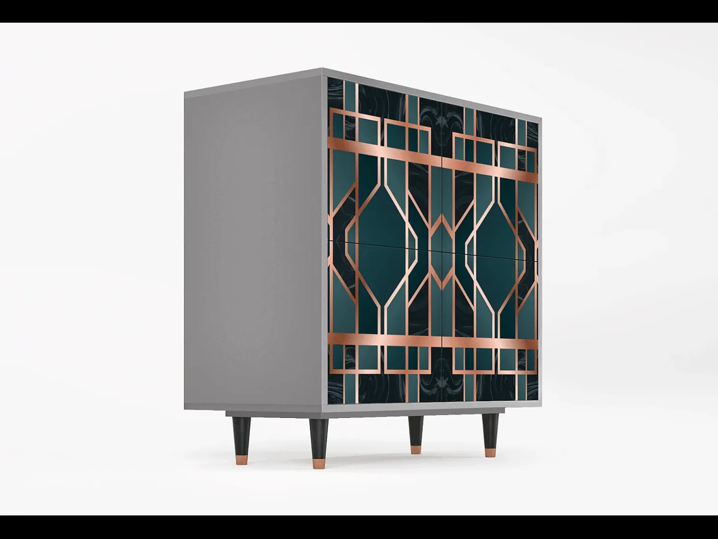 Aparador - 94x96x48 cm - BS3 - Emerald Metro, Gris