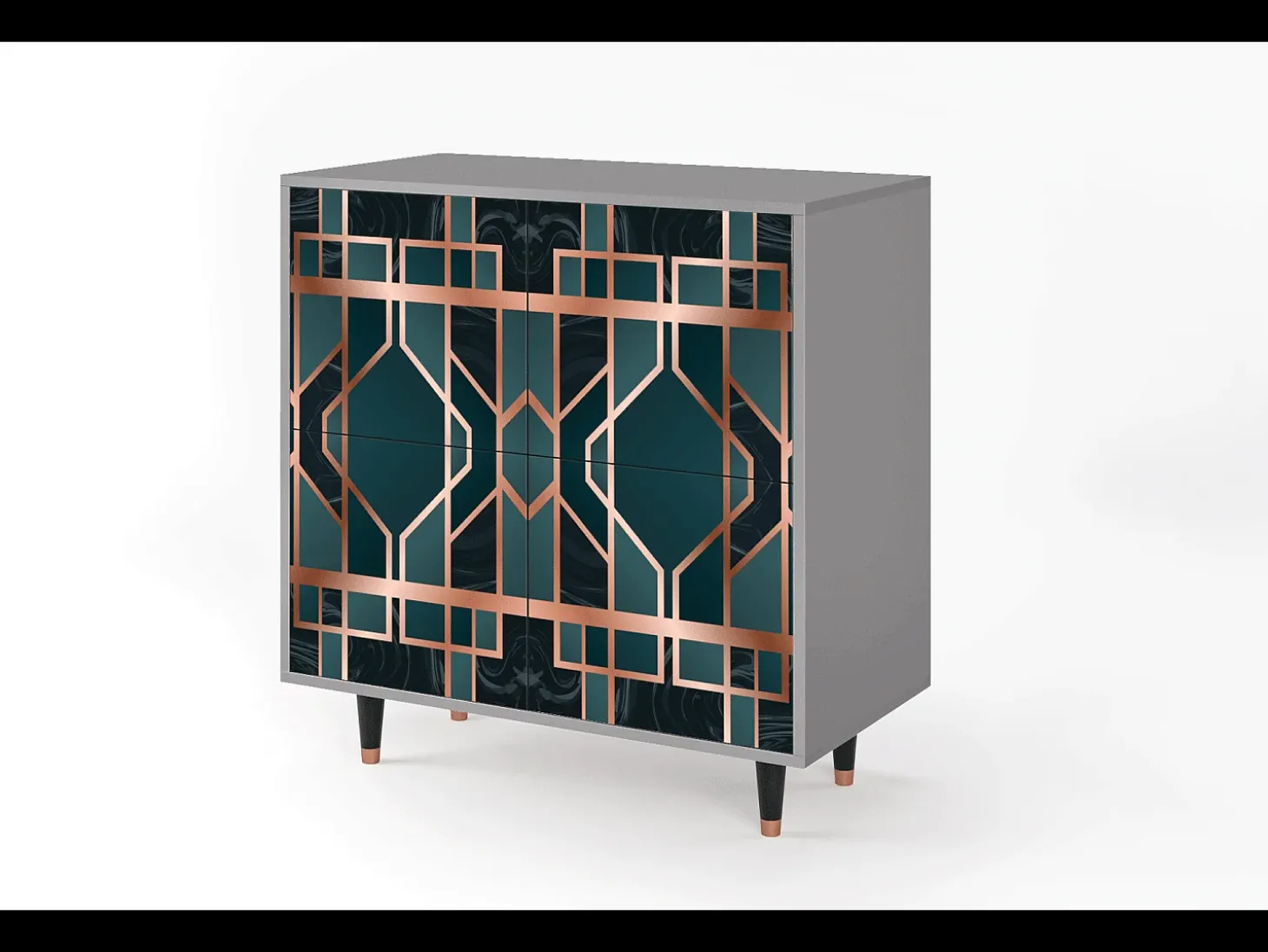 Aparador - 94x96x48 cm - BS3 - Emerald Metro, Gris