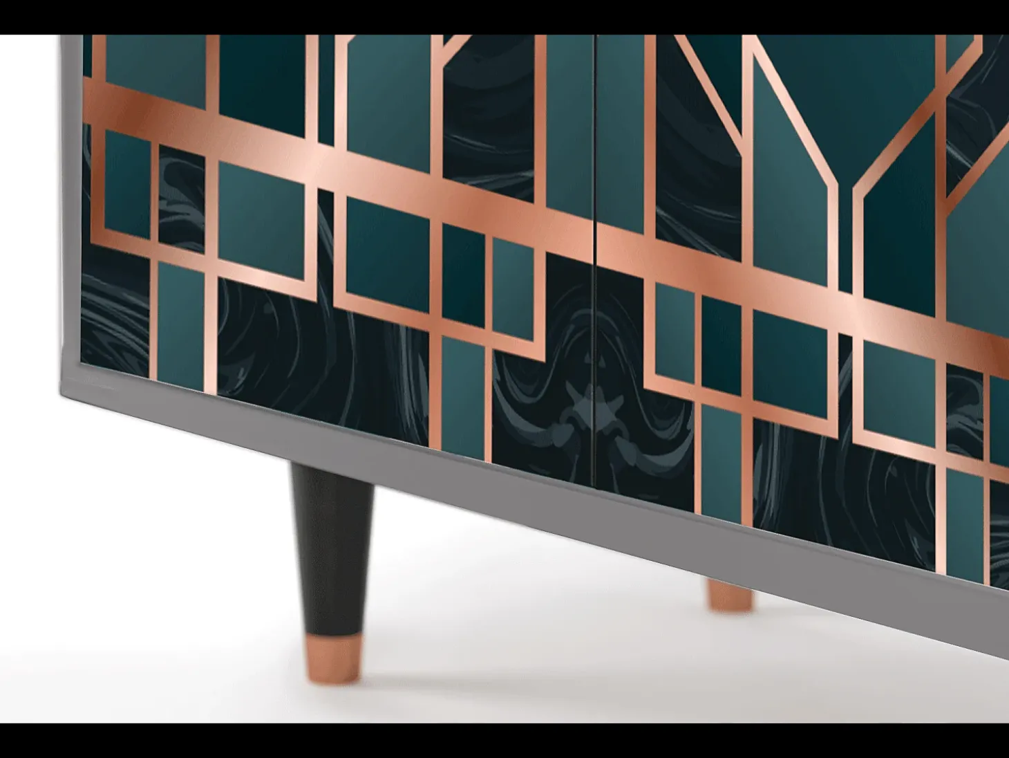 Aparador - 94x96x48 cm - BS3 - Emerald Metro, Gris