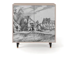 Aparador - 94x96x48 cm - BS3 - Farms in a Village, Latte