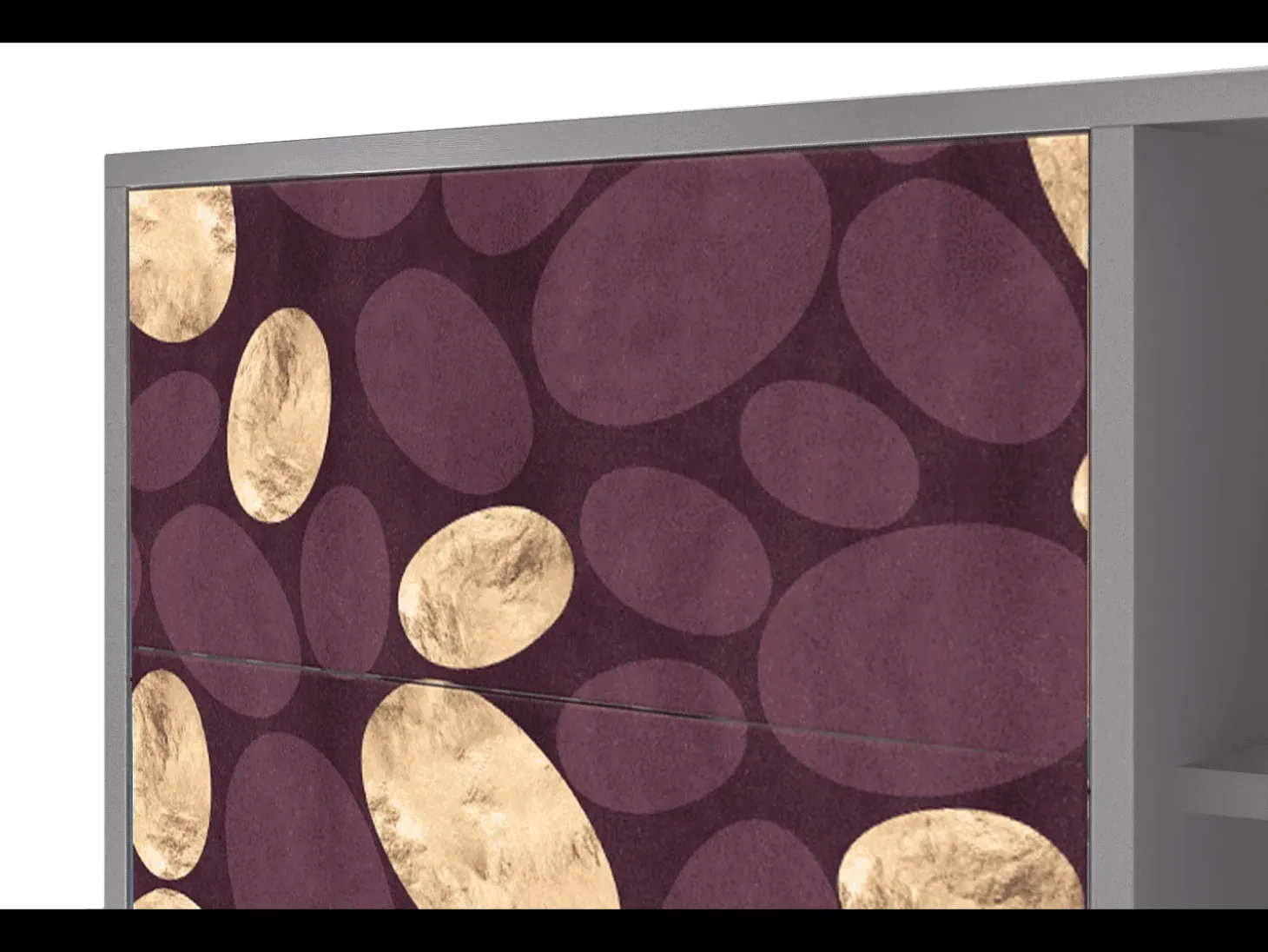 Aparador - 125x98x48 cm - BS2 - Fine Wine, Gris