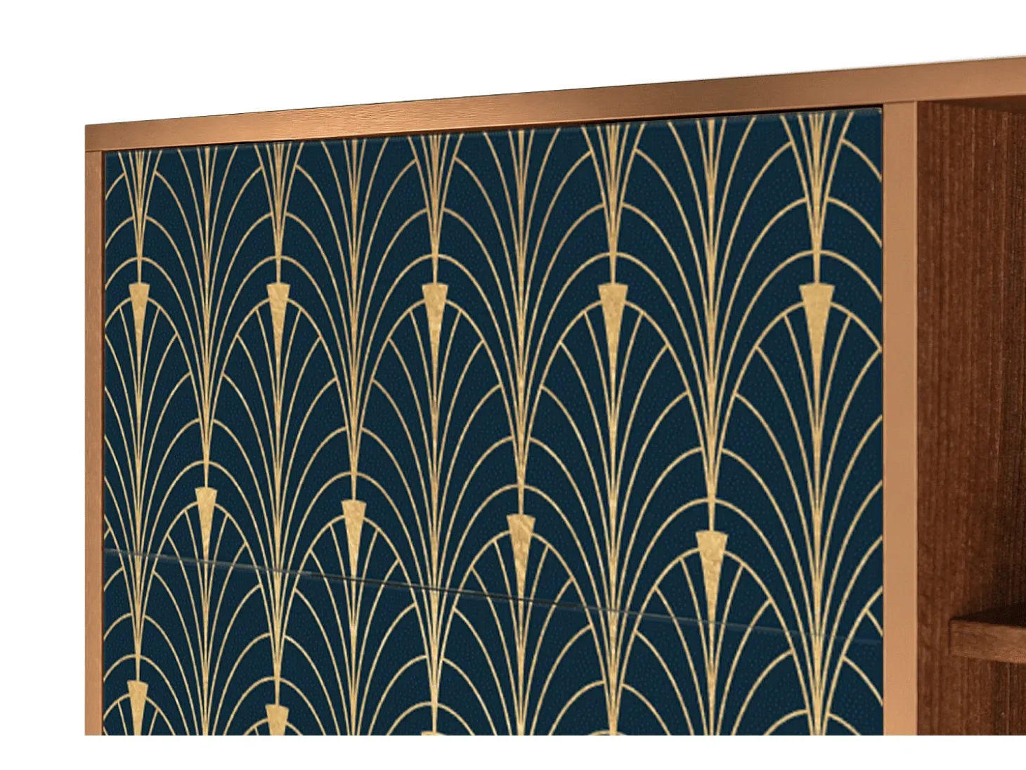 Aparador - 125x98x48 cm - BS2 - Flower of the Nile, Nogal