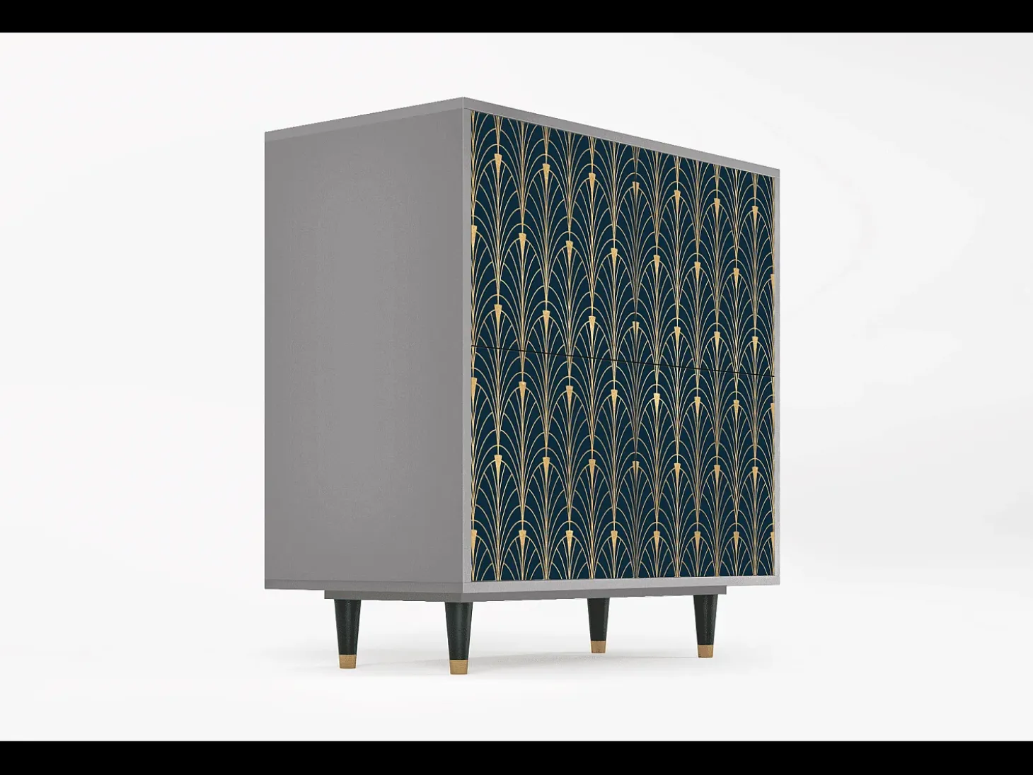 Aparador - 94x96x48 cm - BS3 - Flower of the Nile, Gris