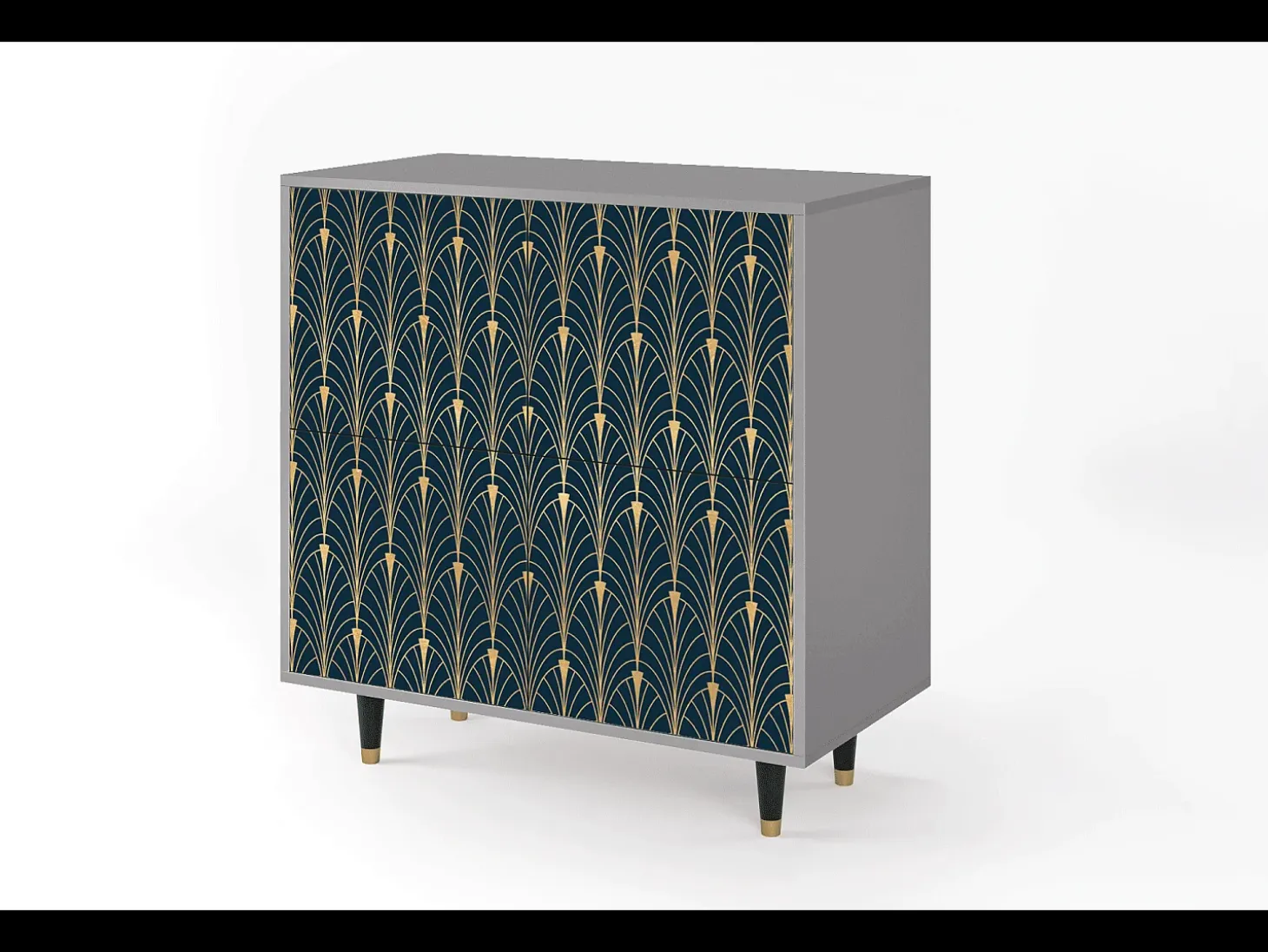 Aparador - 94x96x48 cm - BS3 - Flower of the Nile, Gris