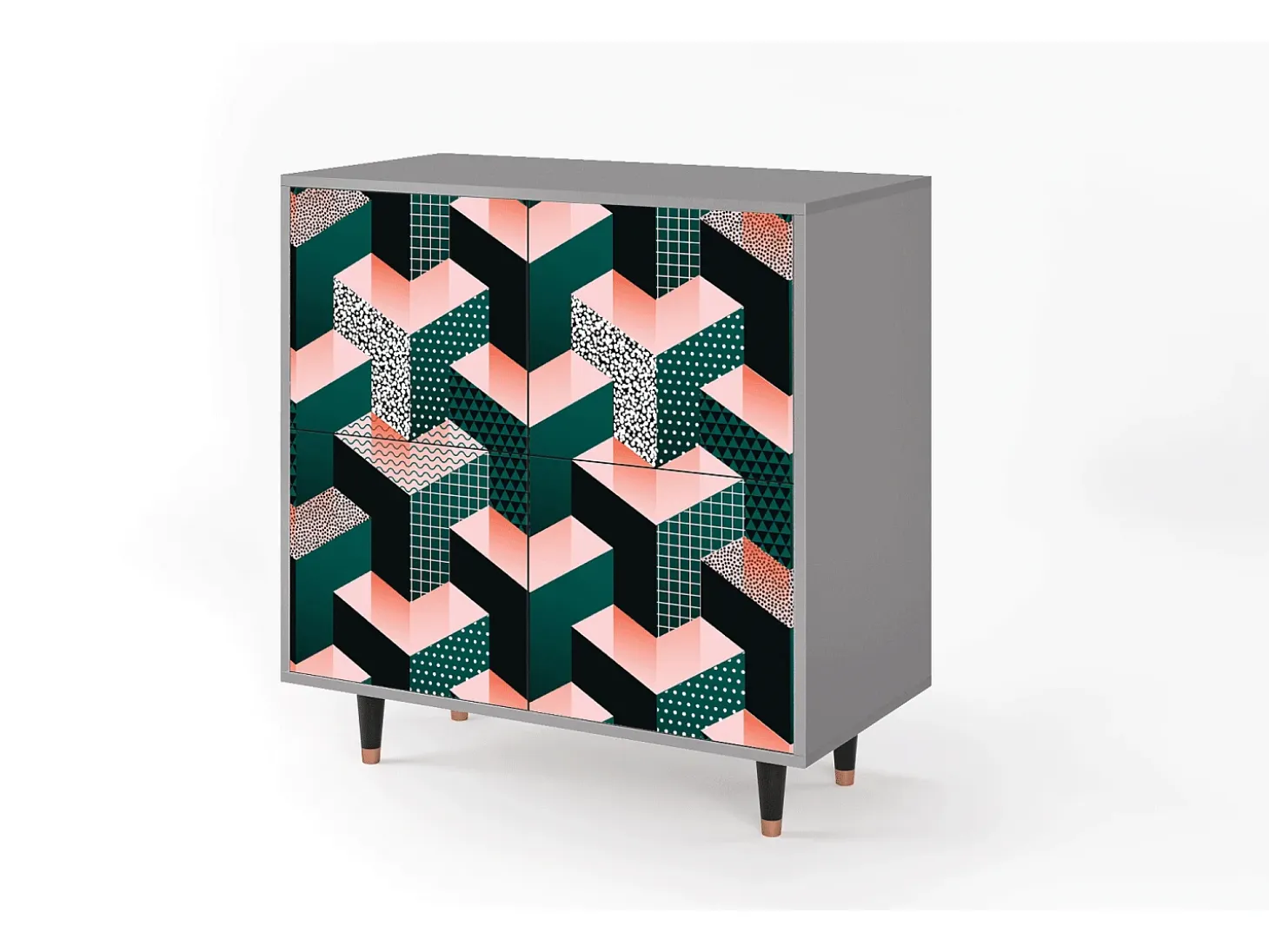 Aparador - 94x96x48 cm - BS3 - Geometric Madness, Gris